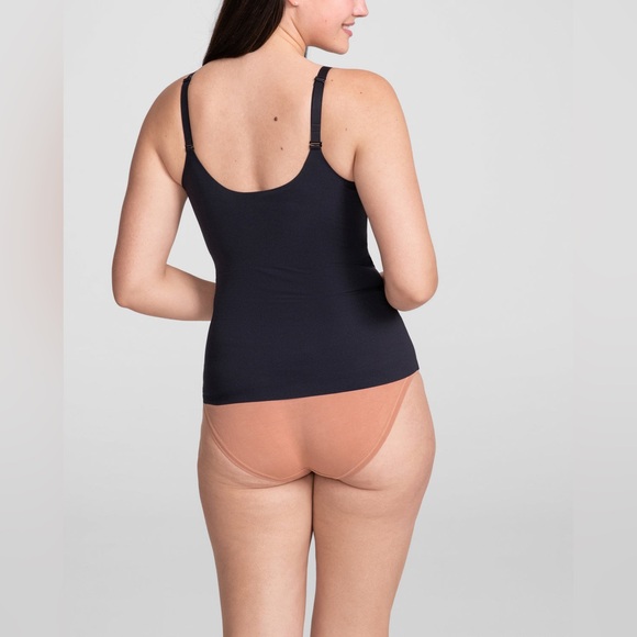 Honeylove LiftWear Cami Built-In Bra Vamp Black Adjustable Straps Womens Size 1X - Picture 3 of 12